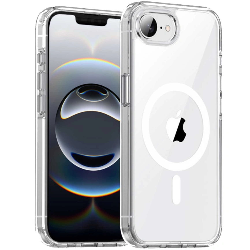 Чехол Gurdini Alba Series Protective with MagSafe для iPhone 16e Clear фото 1