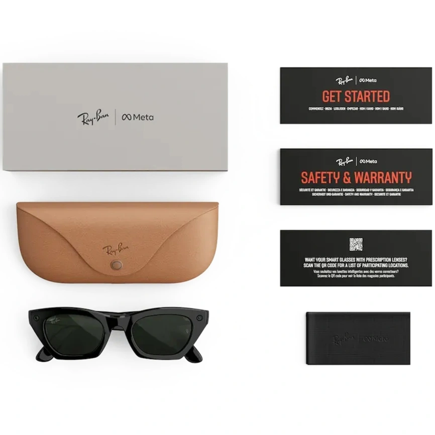 Умные очки Ray-Ban Zena (Gen 3) Shiny Black Standard Transitions Graphite Green фото 5