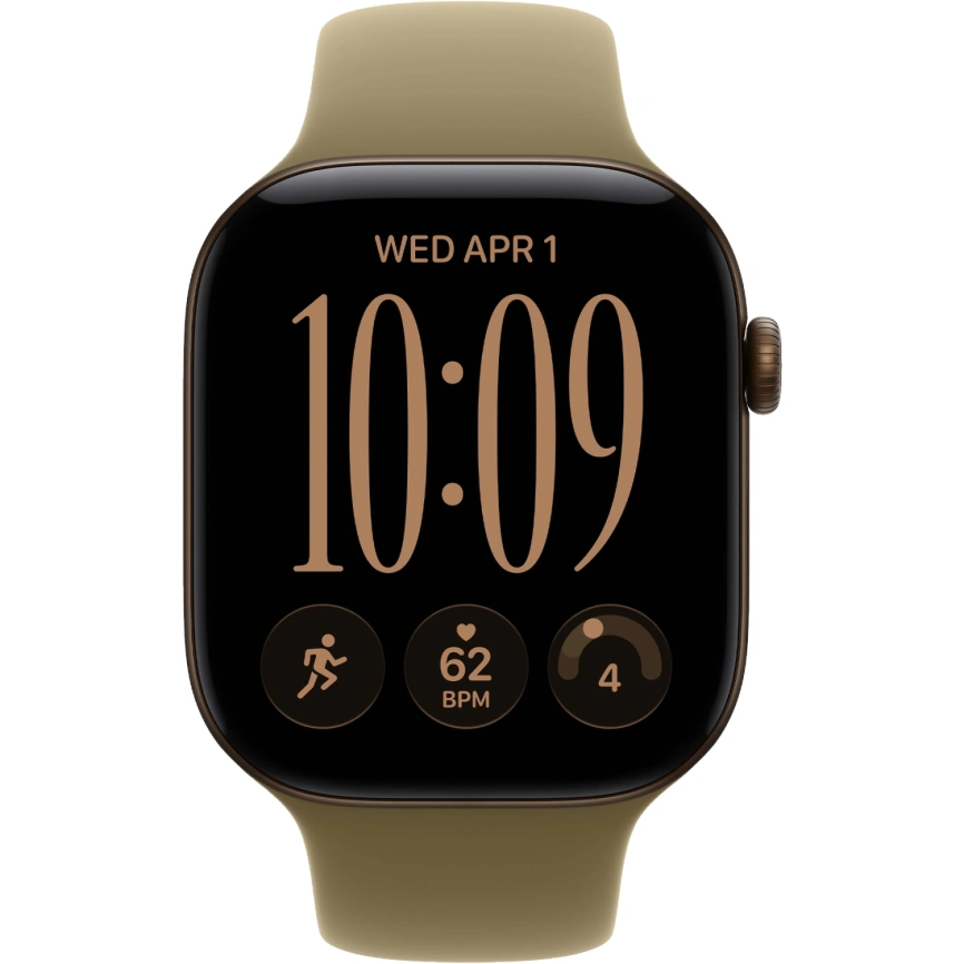 Смарт-часы Apple Watch Series 12 42mm Dark Bronze Aluminum Case with Olive Sport Band M/L фото 3