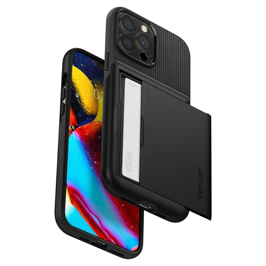 Чехол Spigen Slim Armor CS для iPhone 13 Pro (ACS03274) Black фото 14
