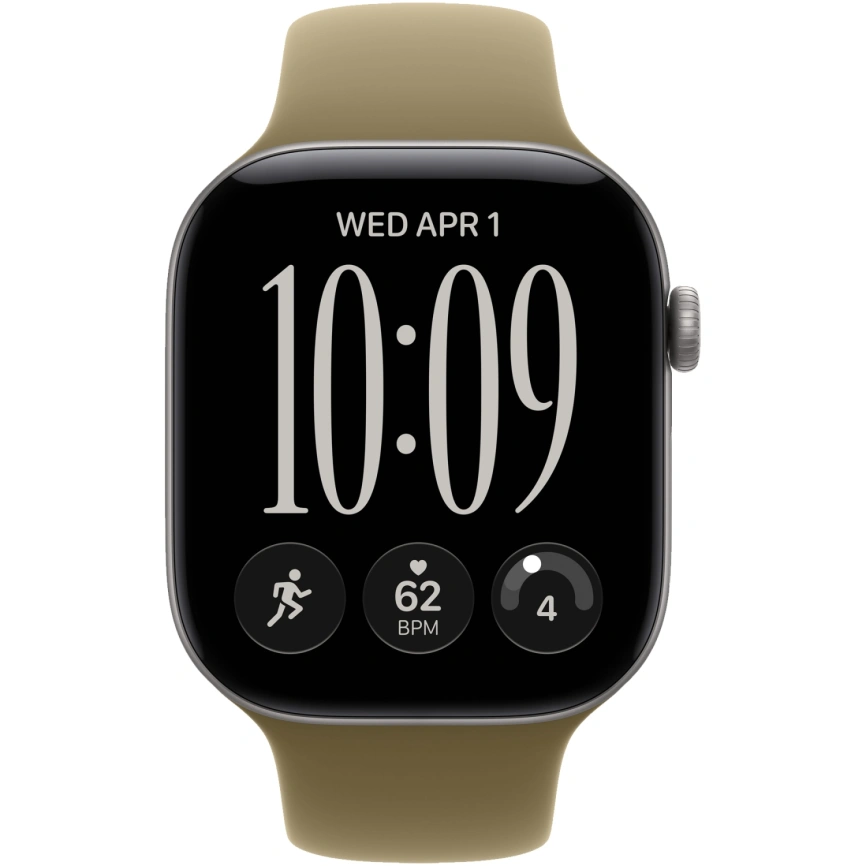 Смарт-часы Apple Watch Series 12 46mm Space Gray Aluminum Case with Olive Sport Band S/M фото 3