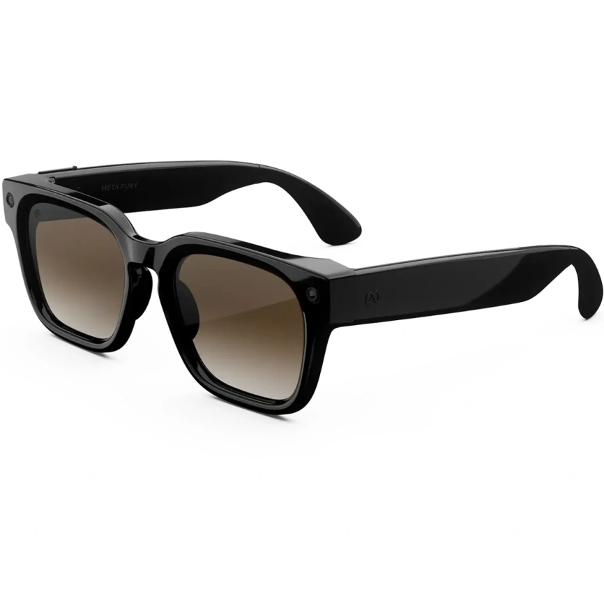 Умные очки Meta Fury Classic Black Standard Brown Gradient фото 1