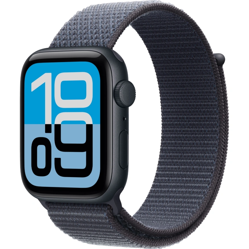 Смарт-часы Apple Watch SE (2025) 40mm Midnight Aluminum Case with Anchor Blue Sport Loop фото 1